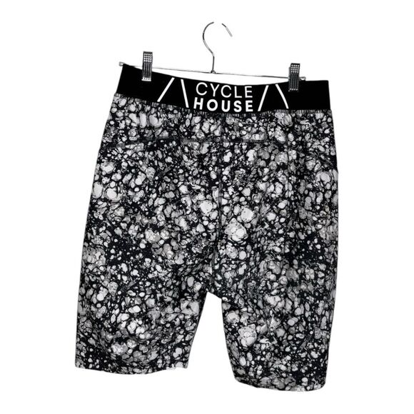 Cycle house By Marika black & white biker Bermuda spandex shorts size XL - Picture 3 of 5